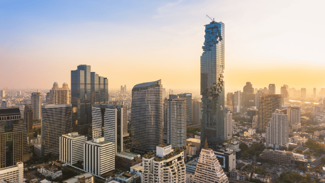 Bangkok city CBD landscape